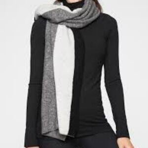 Athlete wool cotton large scarf wrap New WithTag